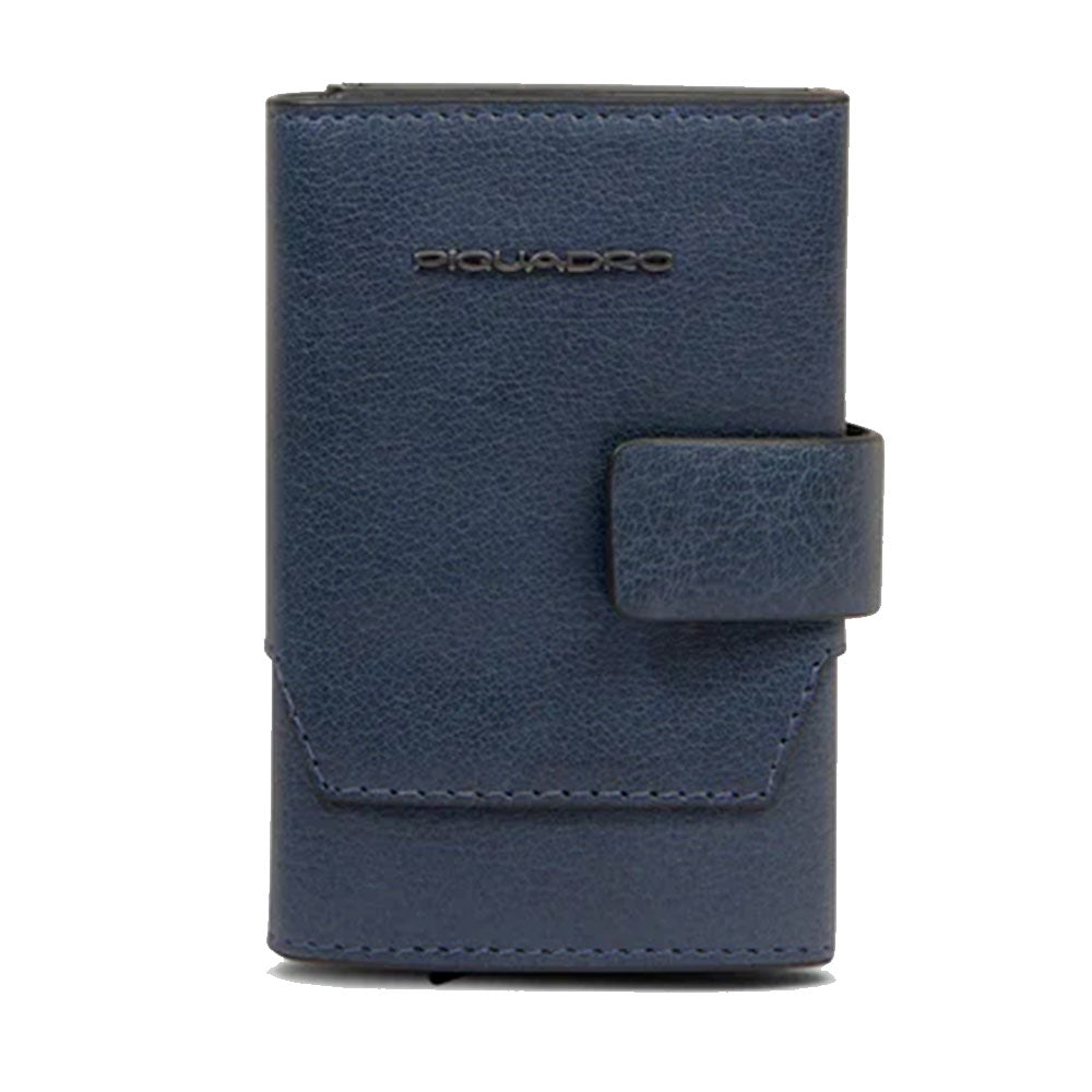 Portacarte PIQUADRO in Pelle e Alluminio con RFID in Pelle Avio - PP5649S141R