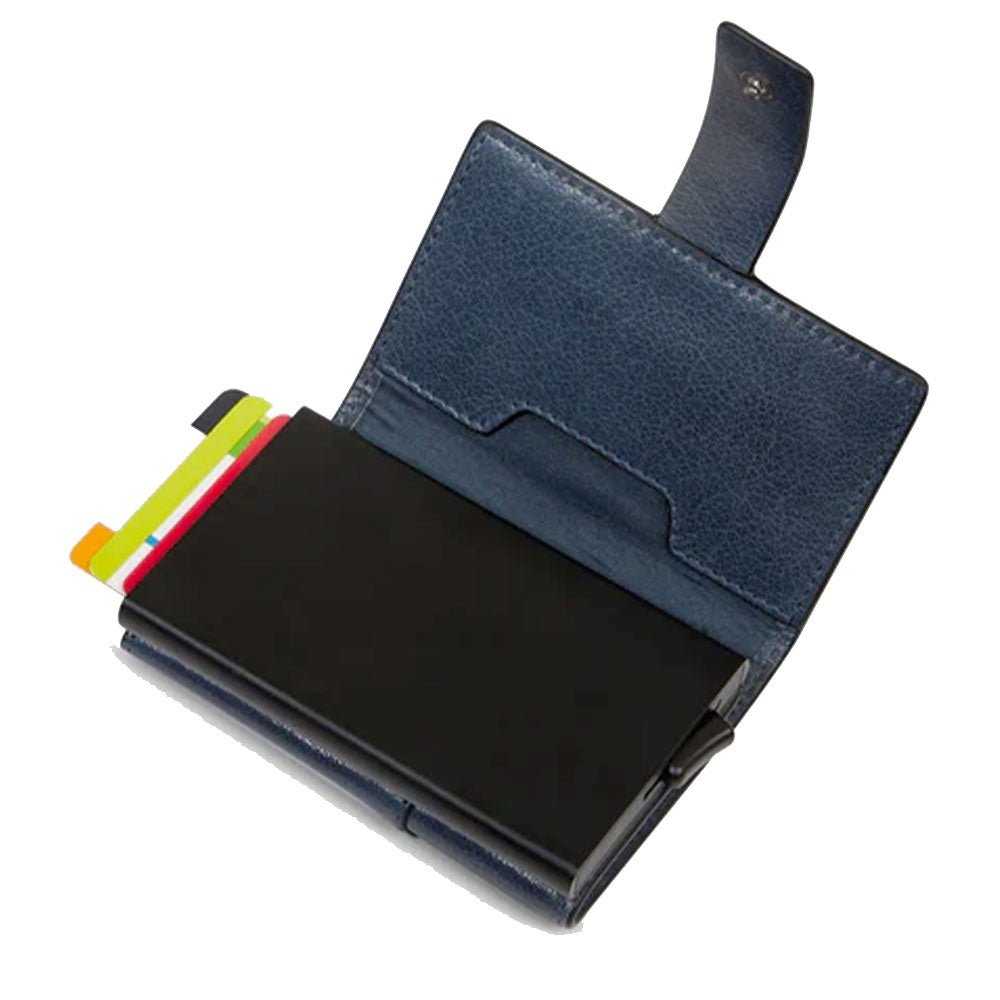 Portacarte PIQUADRO in Pelle e Alluminio con RFID in Pelle Avio - PP5649S141R