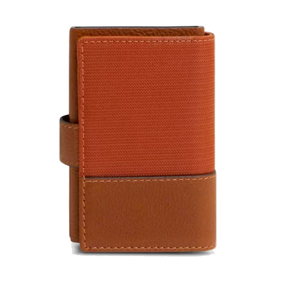 Portacarte PIQUADRO in Pelle e Tessuto e Alluminio con RFID Arancione - Cuoio - PP5649W138R