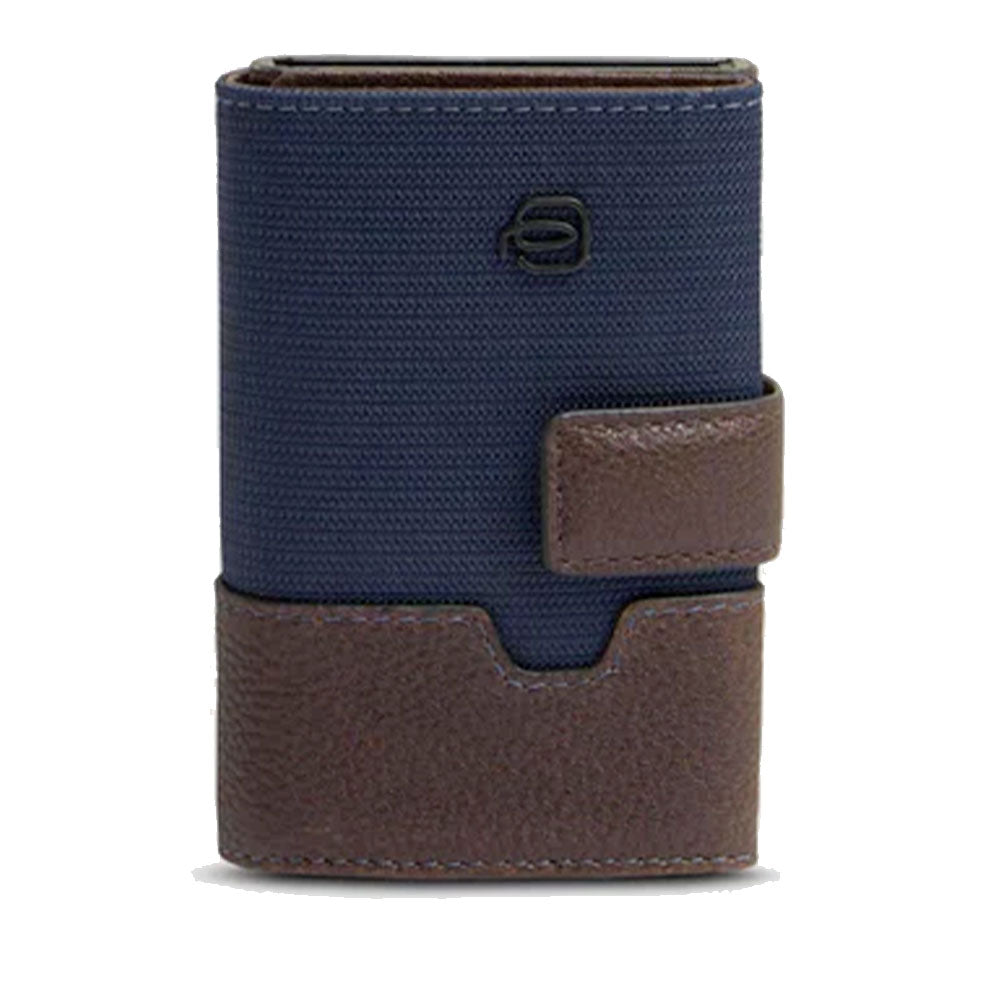 Piquadro PP5649W138R Portemonnaie Unisex Blau - Testa Moro