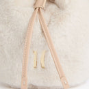 Mini Secchiello 1A Classe Alviero Martini linea Cozy Fur in Eco Pelliccia Beige Chiaro PP58