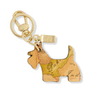 Portachiavi Donna con Scottish Terrier 1A Classe Alviero Martini in Pelle Taupe PP61