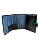 Portafoglio Uomo Verticale MagSafe PIQUADRO in Pelle Nera Linea Blue Square - PP7199B2R
