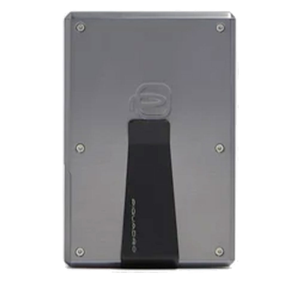 Portacarte PIQUADRO MagSafe in Alluminio e Pelle Blu - PP7201B2R