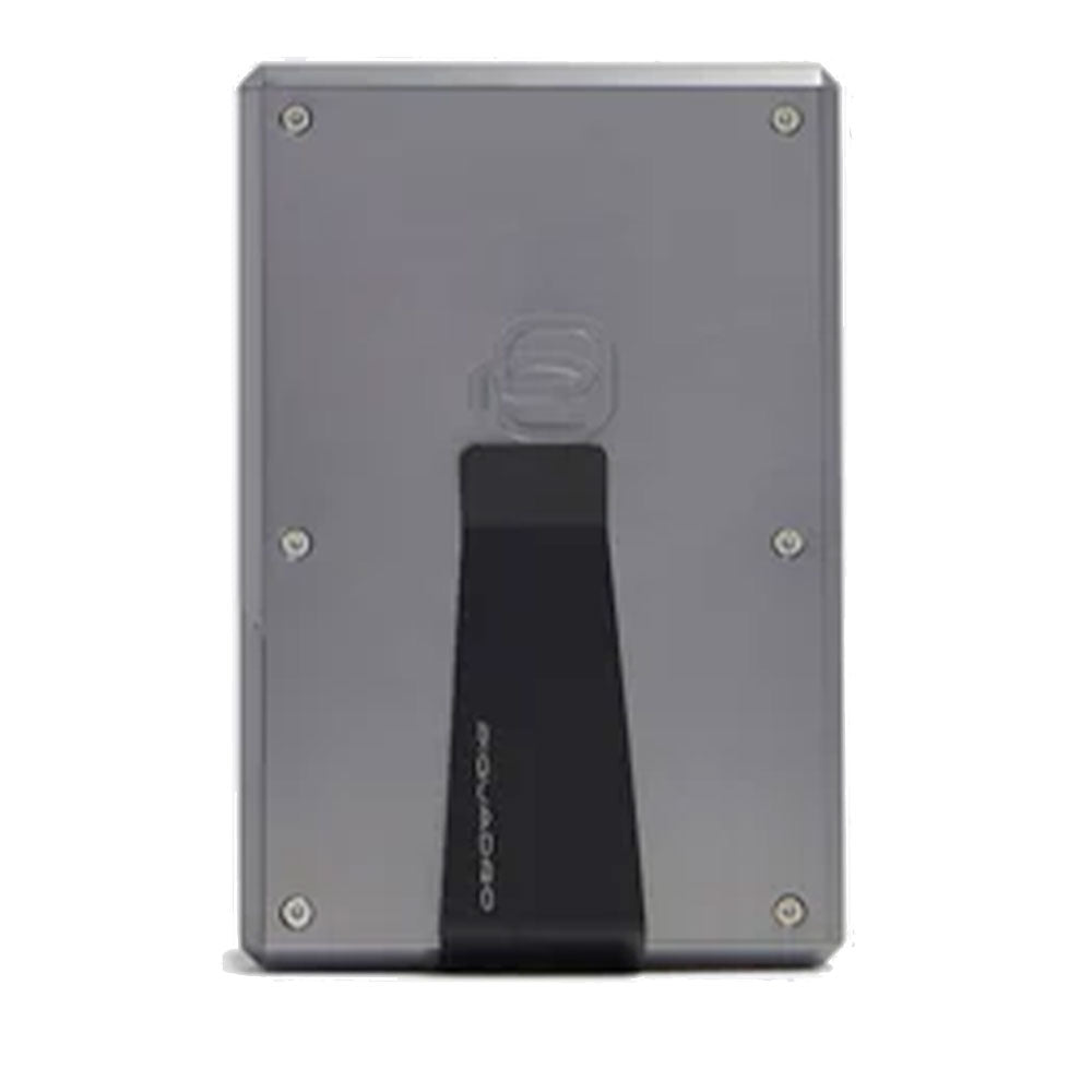 Portacarte PIQUADRO MagSafe in Alluminio e Pelle Mogano - PP7201B2R