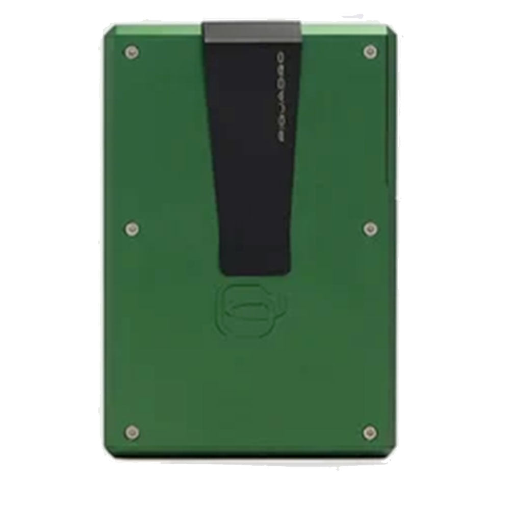 Portacarte PIQUADRO MagSafe in Alluminio e Pelle Colore Verde - PP7201S145R