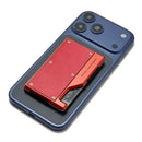 Portacarte PIQUADRO MagSafe in Alluminio e Pelle con Fascia Elastica Colore Arancione - PP7203S145R
