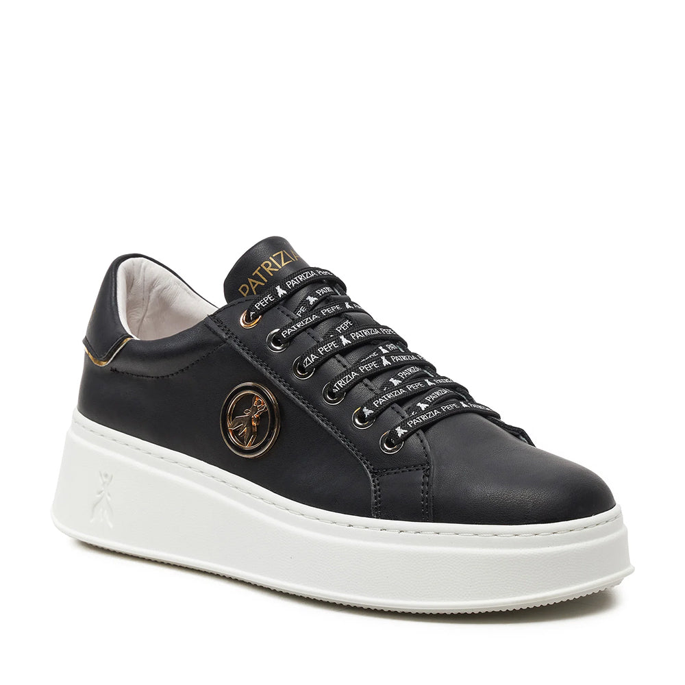 Sneakers PATRIZIA PEPE Girl linea Fly Sneakers in Pelle Nera