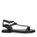 Sandali Flat PATRIZIA PEPE Girl linea Flyclassic Sandal in Pelle Nera