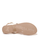 Sandali Infradito Flat PATRIZIA PEPE Girl linea Fly Gioiello Sandal in Pelle Bianca