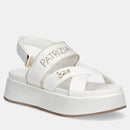 Sandali Platform PATRIZIA PEPE Girl linea Flyplat Sandal in Grosgrain Bianco