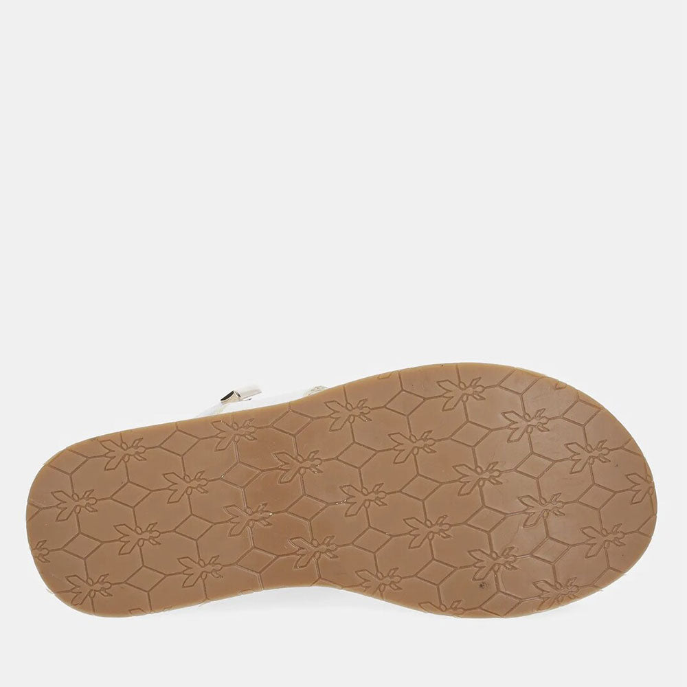 Sandali Platform PATRIZIA PEPE Girl linea Flyplat Sandal in Grosgrain Bianco