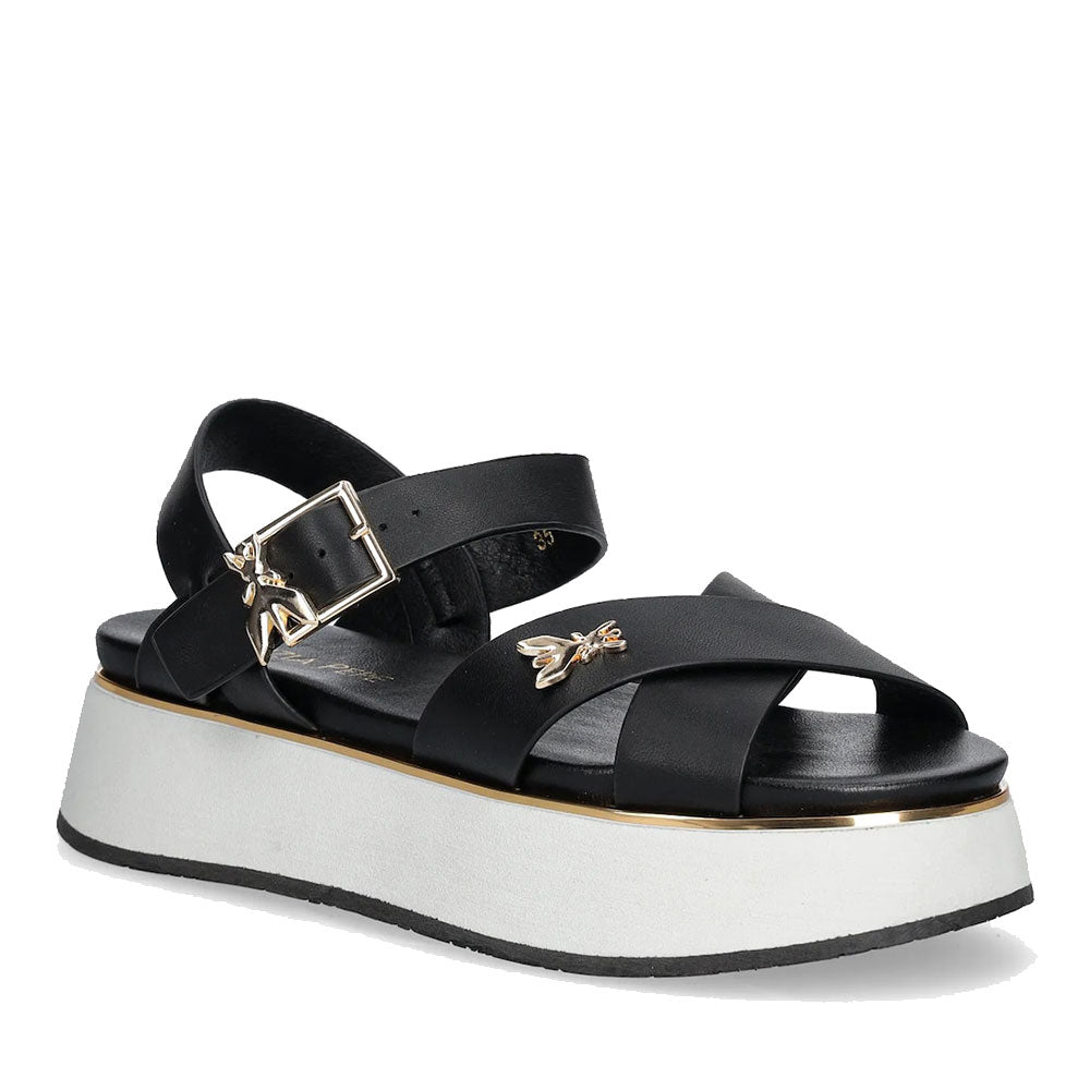 Sandali Platform PATRIZIA PEPE Girl linea Flyplat Sandal in Pelle Nera