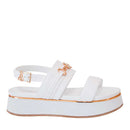 Sandali Platform PATRIZIA PEPE Girl linea Flyplat Sandal in Pelle Bianca
