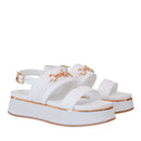 Sandali Platform PATRIZIA PEPE Girl linea Flyplat Sandal in Pelle Bianca