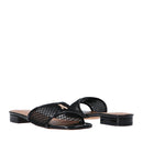 Ciabatte PATRIZIA PEPE Girl linea Flynet Sandal in Rete Nera con Strass