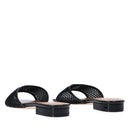 Ciabatte PATRIZIA PEPE Girl linea Flynet Sandal in Rete Nera con Strass