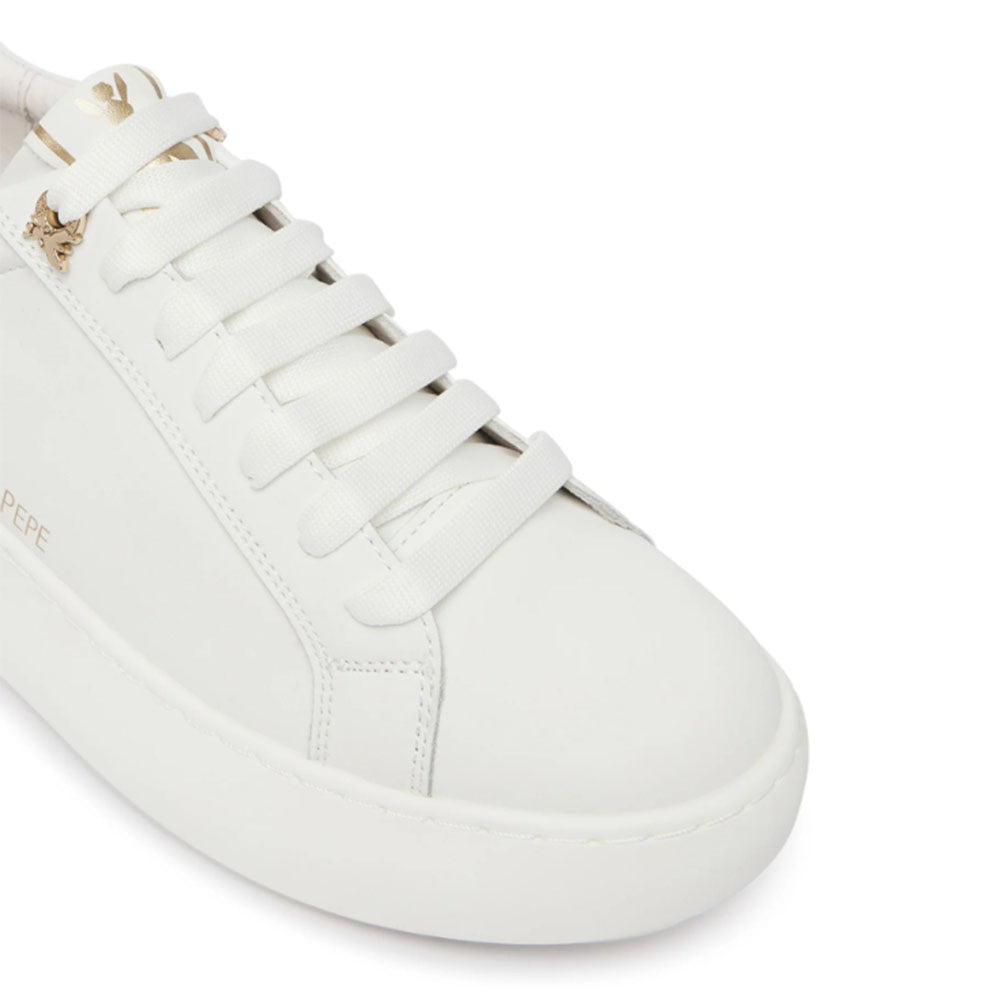 Sneakers Platform PATRIZIA PEPE Girl in Pelle Bianca