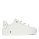 Sneakers Platform PATRIZIA PEPE Girl in Pelle Bianca con Perle