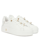 Sneakers Platform PATRIZIA PEPE Girl in Pelle Bianca con Perle