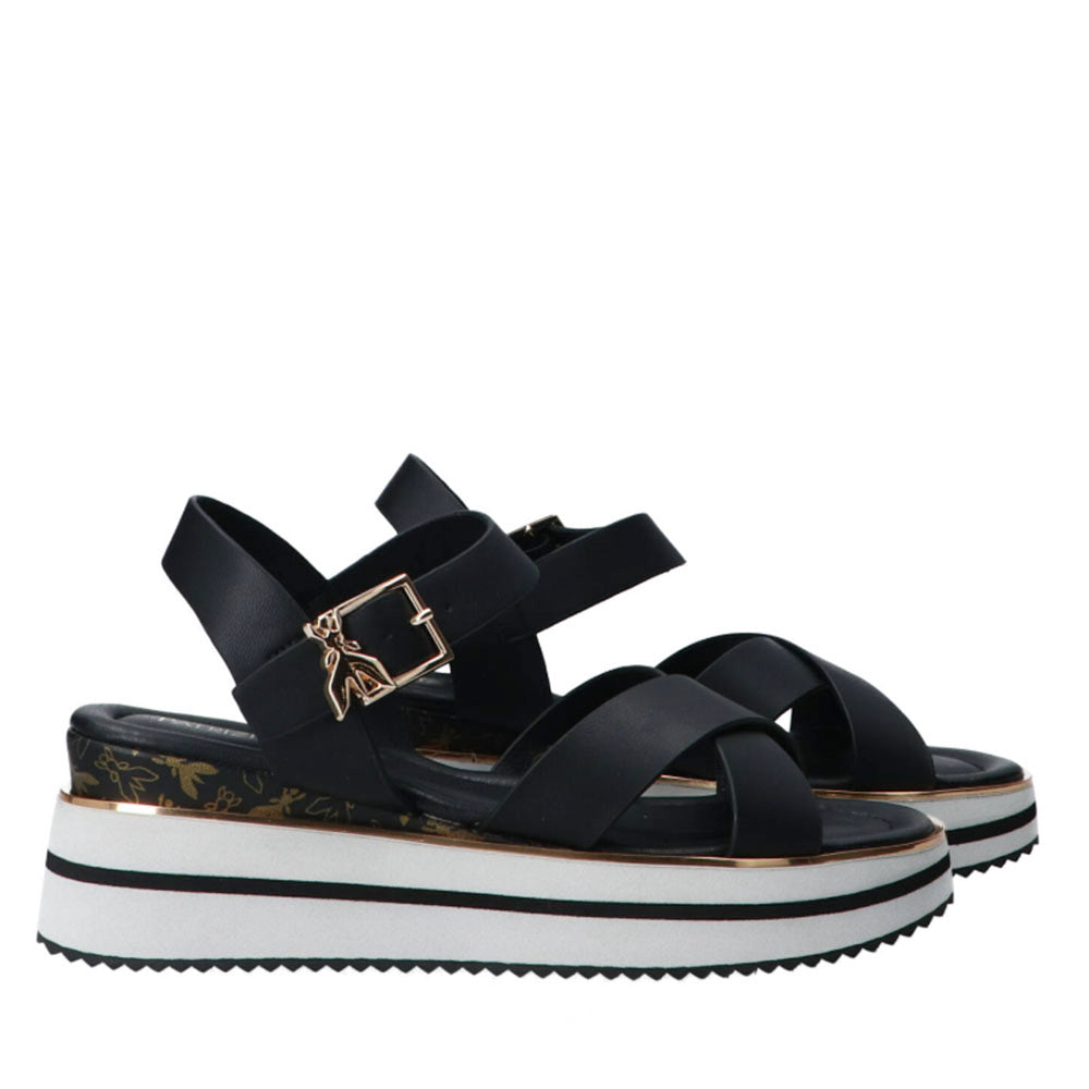Sandali Platform PATRIZIA PEPE Girl linea Flyplat Sandal in Pelle Nera