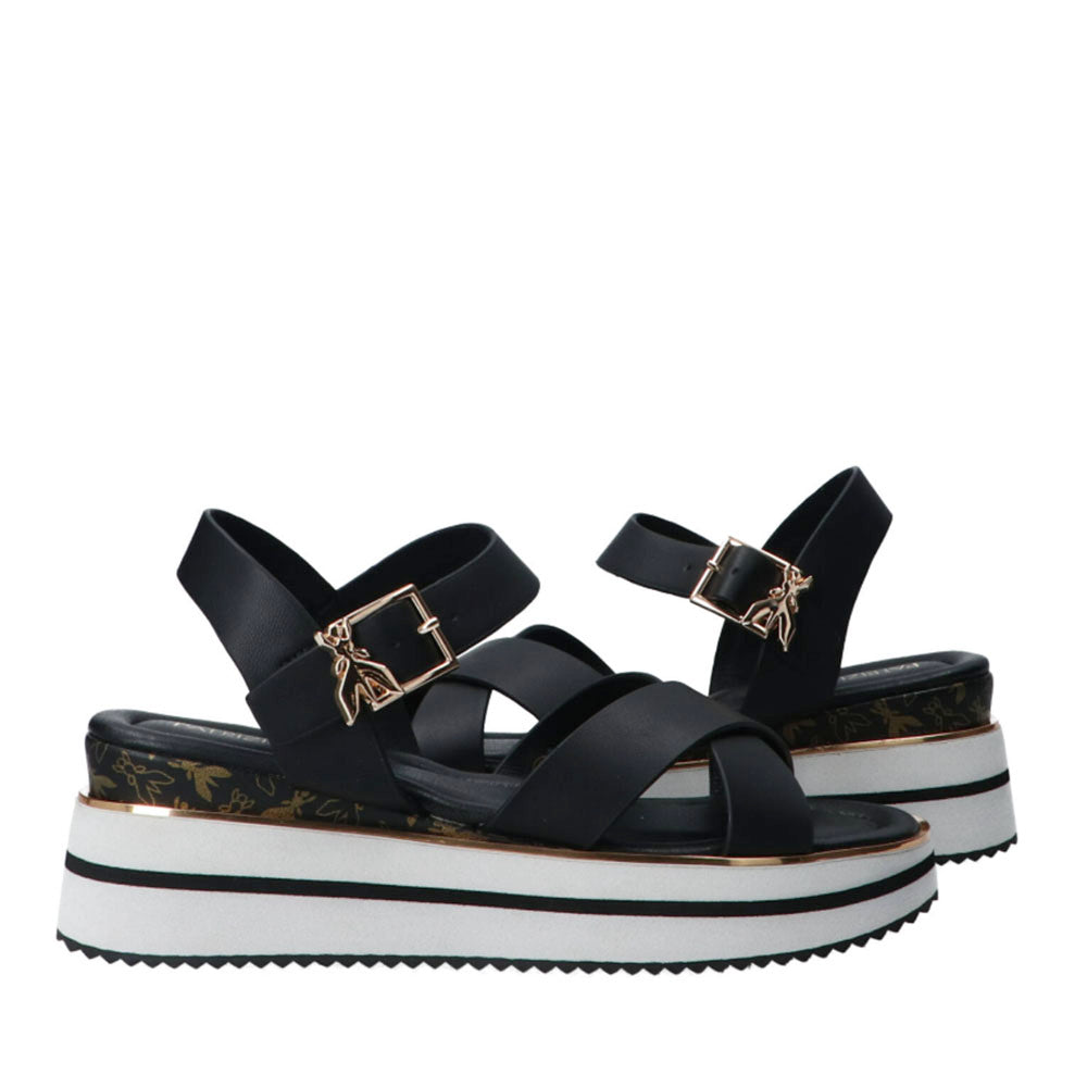 Sandali Platform PATRIZIA PEPE Girl linea Flyplat Sandal in Pelle Nera