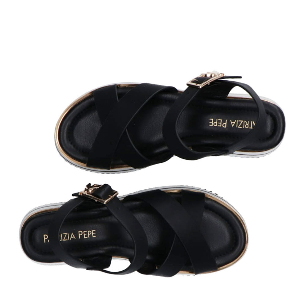 Sandali Platform PATRIZIA PEPE Girl linea Flyplat Sandal in Pelle Nera