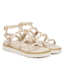 Sandali Donna PATRIZIA PEPE Girl linea Fly Micro Alto in Eco Nappa color Crema con Borchie