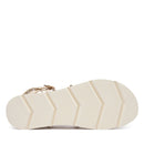 Sandali Donna PATRIZIA PEPE Girl linea Fly Micro Alto in Eco Nappa color Crema con Borchie