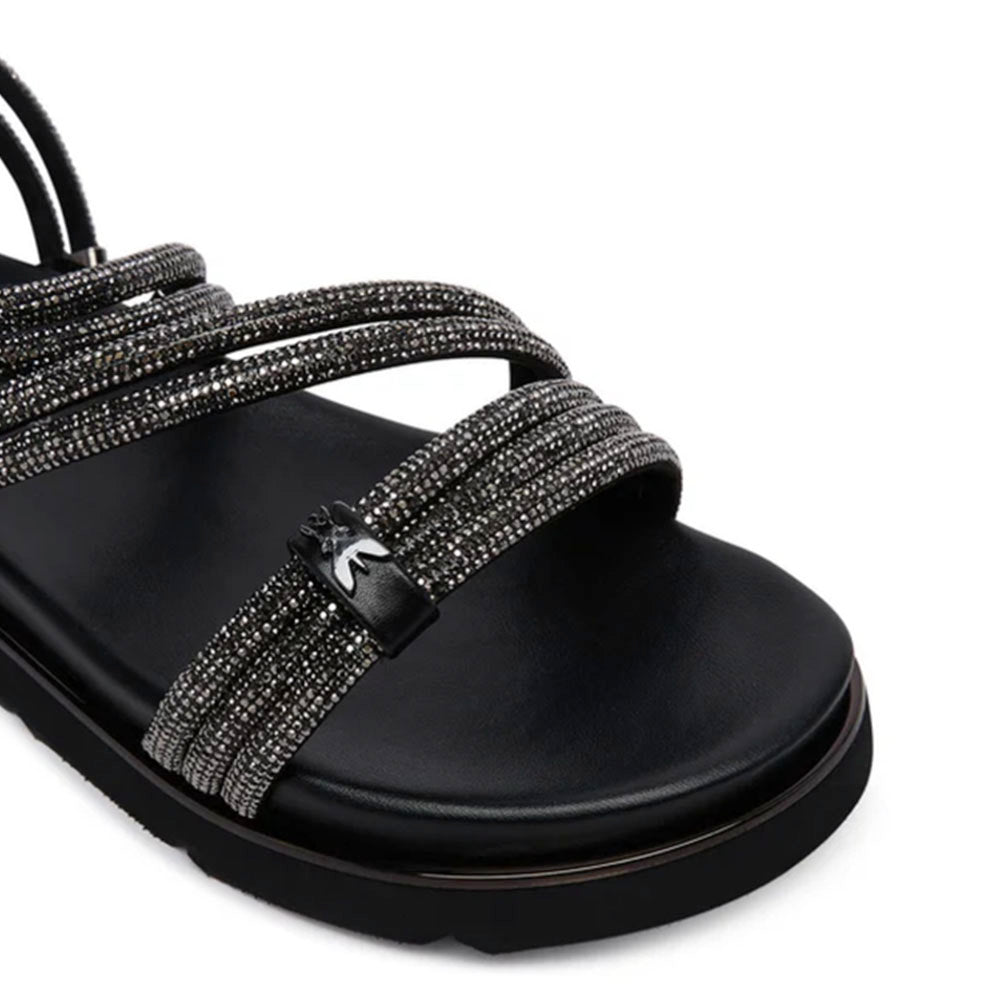 Sandali PATRIZIA PEPE Girl linea Fly Micro Strass Nero