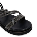 Sandali PATRIZIA PEPE Girl linea Fly Micro Strass Nero