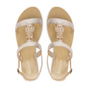 Sandali Flat PATRIZIA PEPE Girl linea Fly Gioiello Sandal in Pelle Oro