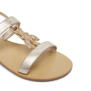 Sandali Flat PATRIZIA PEPE Girl linea Fly Gioiello Sandal in Pelle Oro