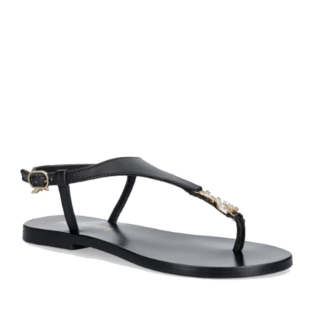 Sandali Infradito PATRIZIA PEPE Girl linea Fly Gioiello Sandal in Pelle Nera
