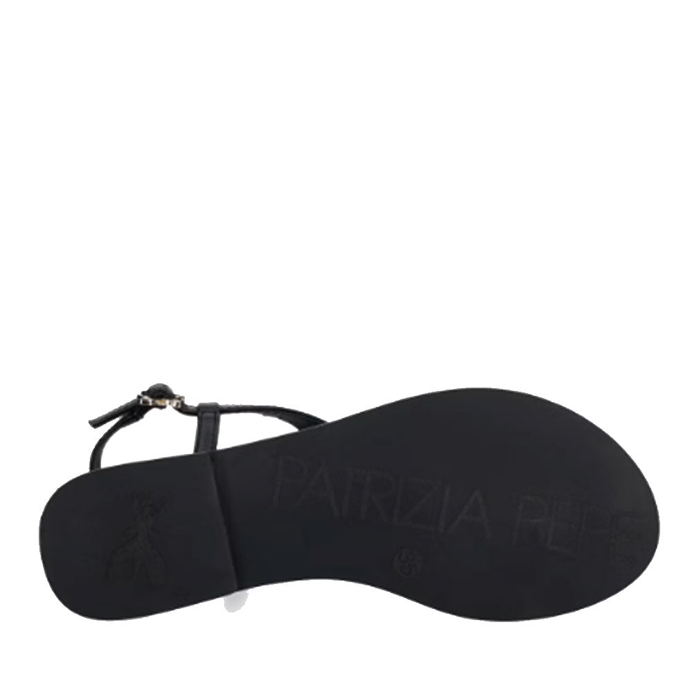 Sandali Infradito PATRIZIA PEPE Girl linea Fly Gioiello Sandal in Pelle Nera