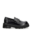 Mocassini Platform PATRIZIA PEPE Girl linea Fly Cult in Pelle Abrasivata Nera