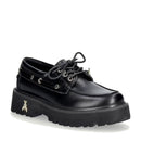 Mocassini Stringati Platform PATRIZIA PEPE Girl linea Fly Cult Barca in Pelle Nera