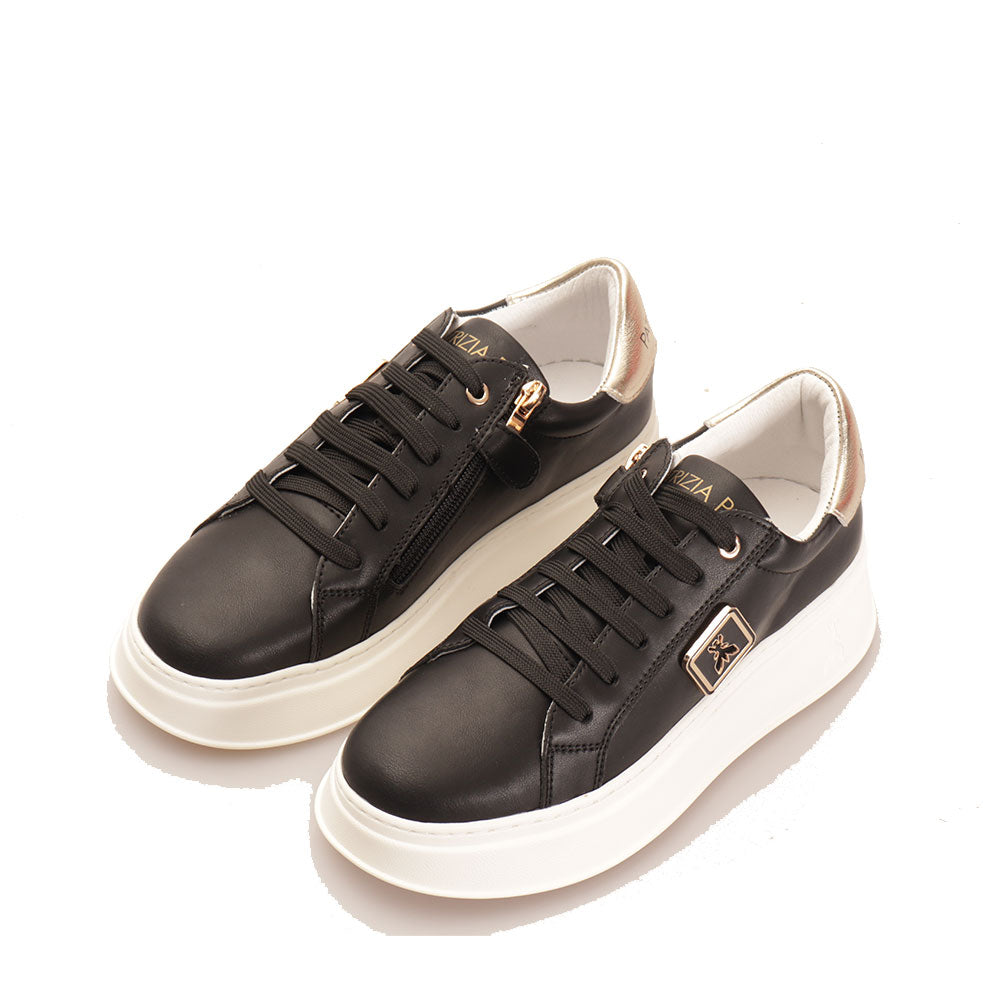 Sneakers PATRIZIA PEPE Girl linea Fly Sneakers in Pelle Nera