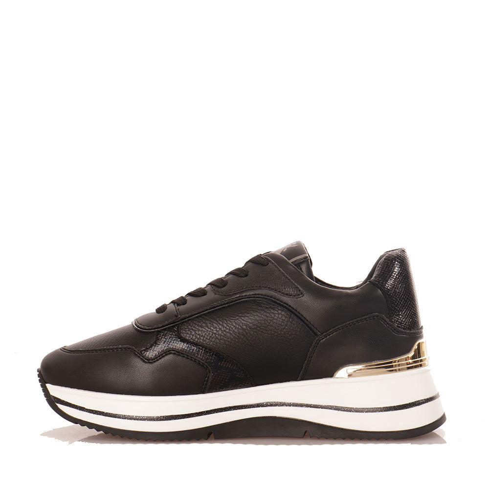 Sneakers Running PATRIZIA PEPE Girl linea Fly colore Nero e Platino