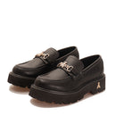 Mocassino PATRIZIA PEPE Girl linea Light Fly in Eco Vitello Nero con Morsetto Logato