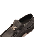 Mocassino PATRIZIA PEPE Girl linea Light Fly in Eco Vitello Nero con Morsetto Canna di Fucile