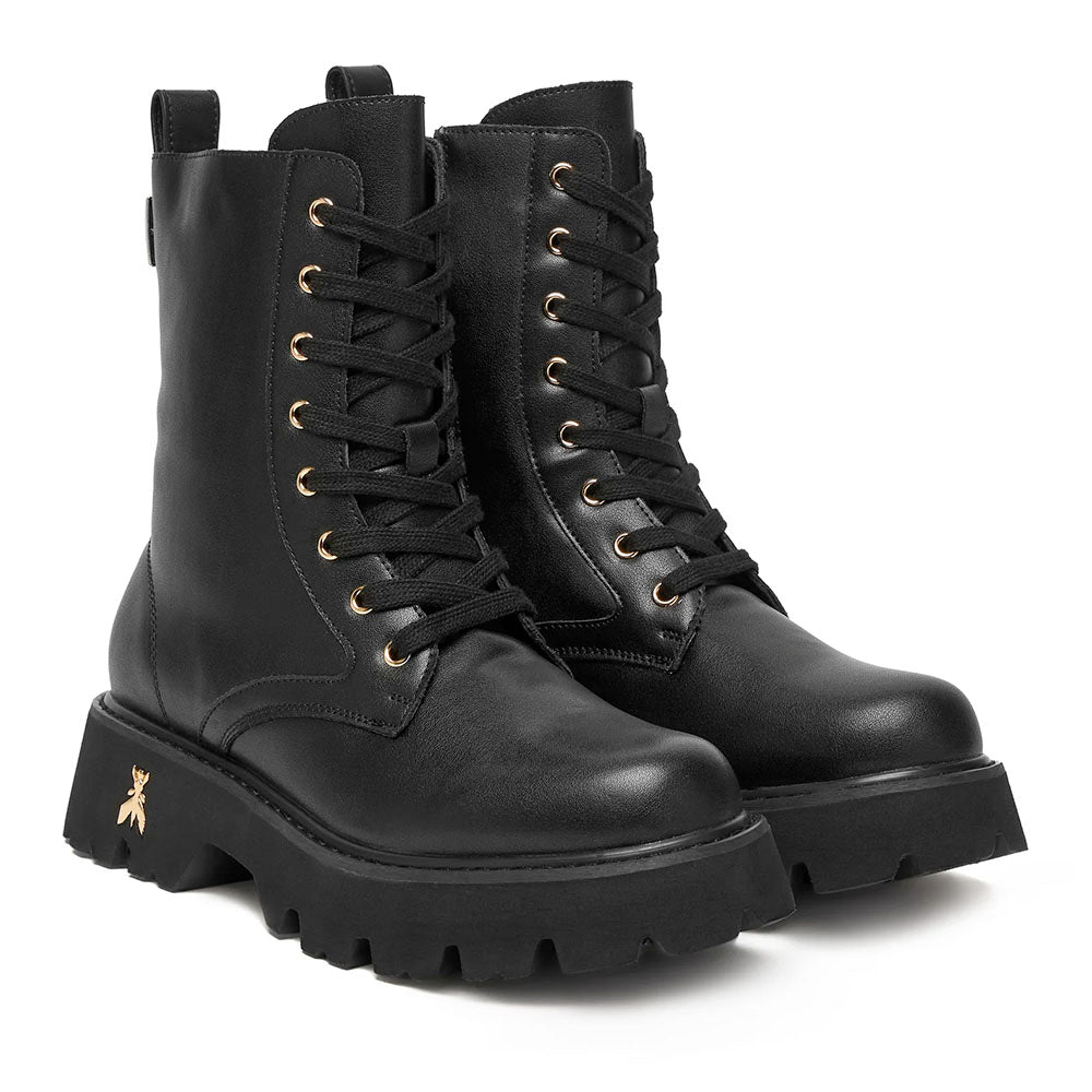 Anfibi PATRIZIA PEPE Girl linea Fly Back in Pelle Nera