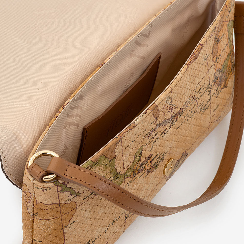 Pochette Donna 1A Classe Alviero Martini linea Vela Bag in Nappa stampa Geo Classic PQ182