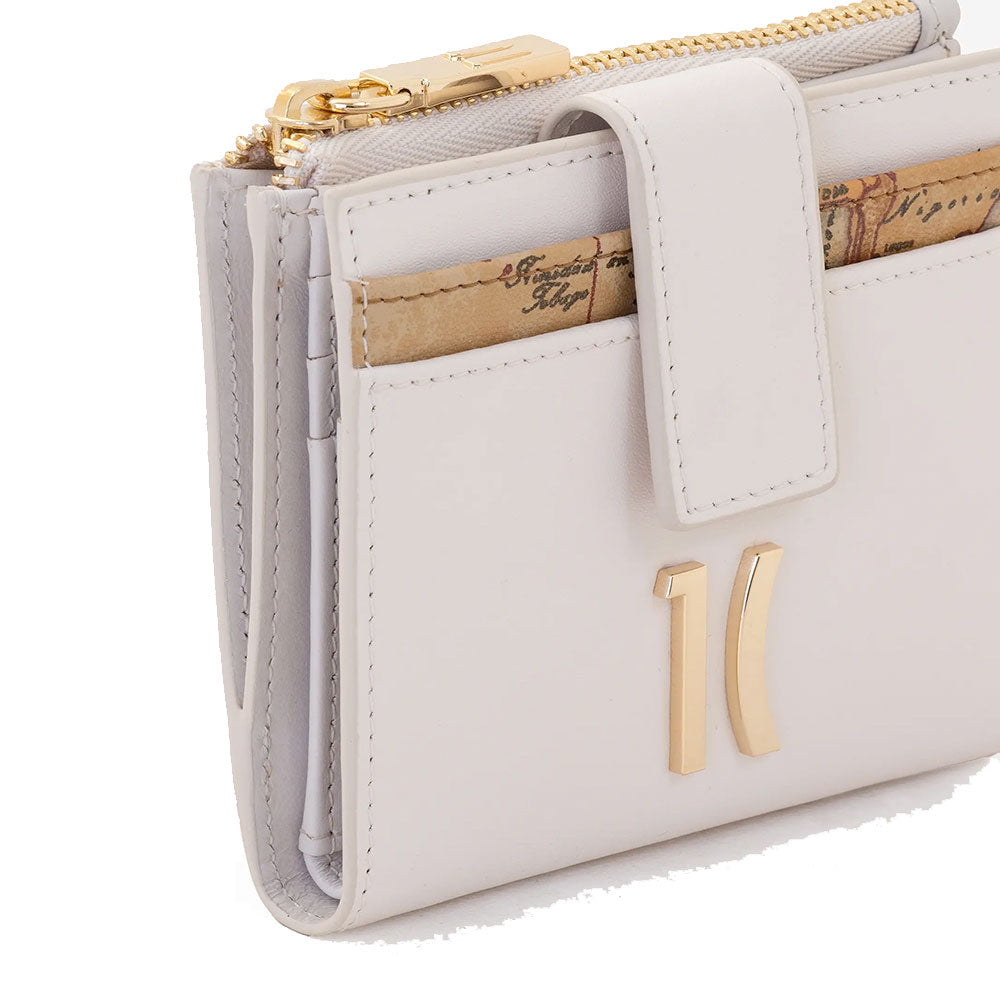 Alviero Martini 1A Classe PQ29 Geldbörse – Damen, Bianco Cotone