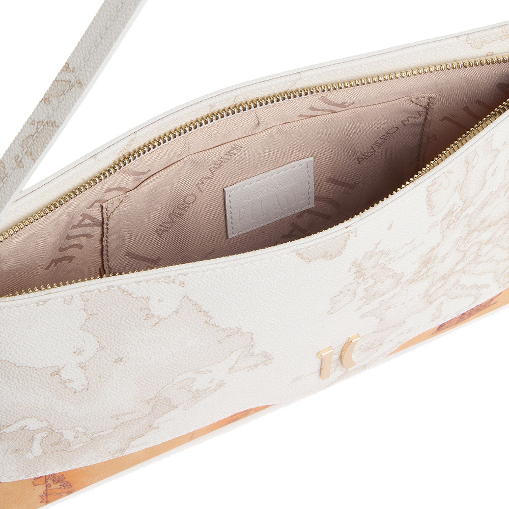Pochette Donna con Manichetto 1A Classe Alviero Martini linea White Geo Mix Bianca PQ40