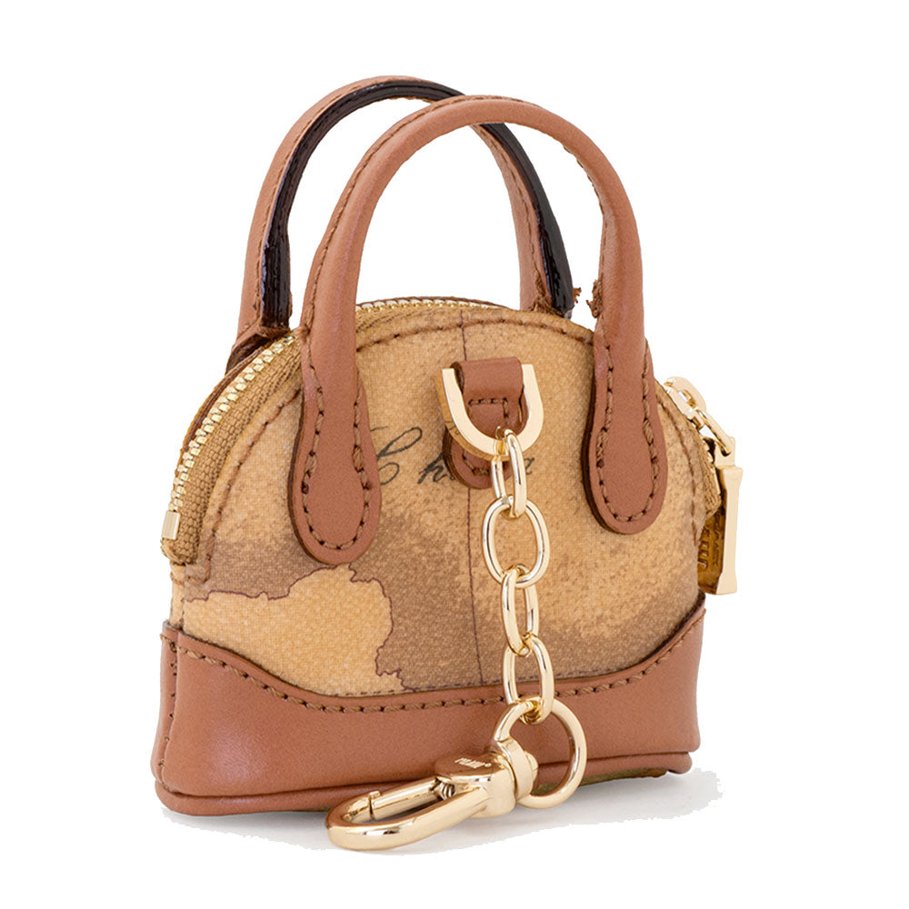 Portachiavi Donna Mini Borsa a Mano 1A Classe Alviero Martini stampa Geo Classic PQ42