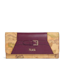 Portafoglio Donna con Bottone 1A Classe Alviero Martini linea Geo Saloon Geo Classic e Bordeaux PQ61