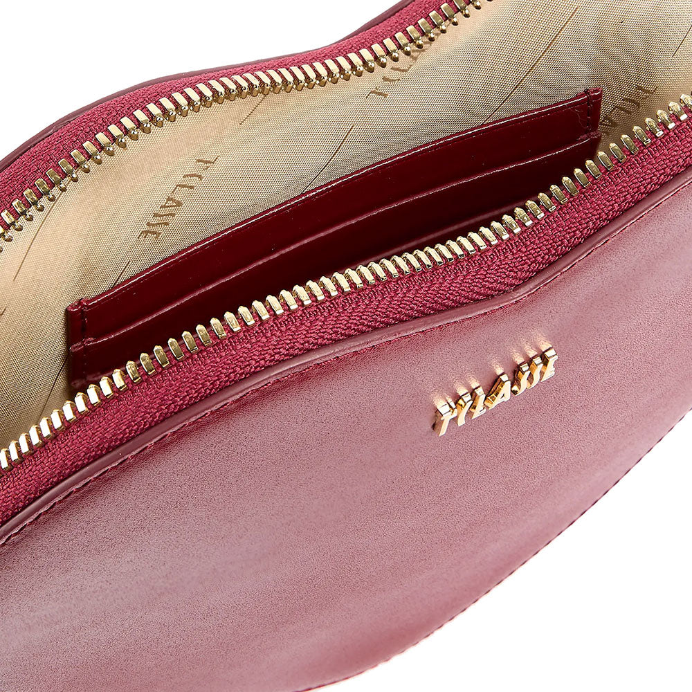 Tracollina a Forma di Cuore 1A Classe Alviero Martini linea Winter Romance in Pelle Rossa PR13