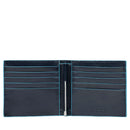PIQUADRO Herren-Geldbörse aus blauem Leder mit Geldscheinsperre, Linie Blue Square – PU1666B2R