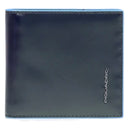 PIQUADRO Herren-Geldbörse aus blauem Leder mit Geldscheinsperre, Linie Blue Square – PU1666B2R